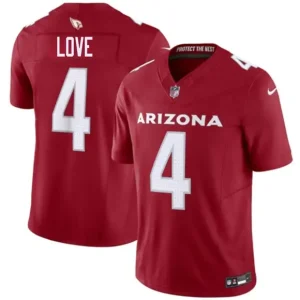 Arizona Cardinals #4 Jeremiyah Love Red 2026 F.U.S.E. Vapor Untouchable Limited Jersey