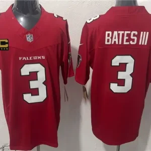 Atlanta Falcons #3 Jessie Bates III Red 2026 F.U.S.E. 4-Star C Patch Vapor Untouchable Limited Jersey