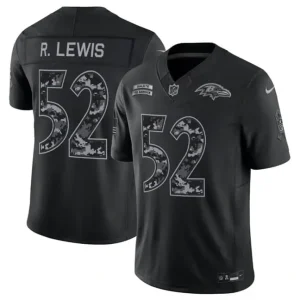Baltimore Ravens #52 Ray Lewis Black F.U.S.E. 2026 Salute to Service Limited Jersey