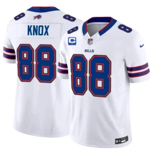 Buffalo Bills #88 Dawson Knox White 2026 F.U.S.E. With 1-Star C Patch Vapor Untouchable Limited Jersey