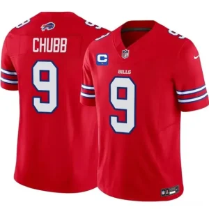 Buffalo Bills #9 Bradley Chubb Red 2026 F.U.S.E. 1-Star C Patch Vapor Untouchable Limited Jersey