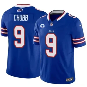 Buffalo Bills #9 Bradley Chubb Royal 2026 F.U.S.E. 1-Star C Patch Vapor Untouchable Limited Jersey