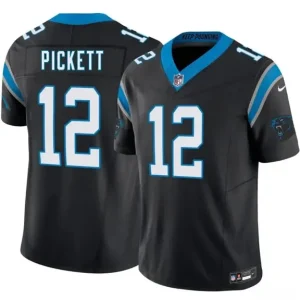 Carolina Panthers #12 Kenny Pickett Black 2026 F.U.S.E. Vapor Limited Jersey