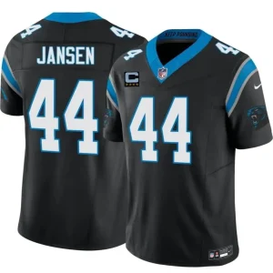 Carolina Panthers #44 J. J. Jansen Black 2026 F.U.S.E. 4-Star C Patch Vapor Limited Jersey