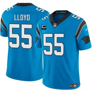 Carolina Panthers #55 Devin Lloyd Blue 2026 F.U.S.E. 1-Star C Patch Vapor Limited Jersey