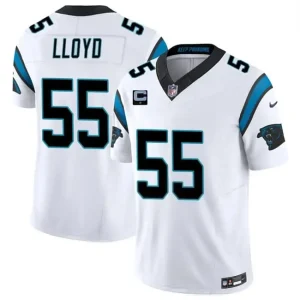 Carolina Panthers #55 Devin Lloyd White 2026 F.U.S.E. 1-Star C Patch Vapor Limited Jersey