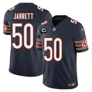 Chicago Bears #50 Grady Jarrett Navy 2026 F.U.S.E. 2-Star C Patch Vapor Untouchable Limited Jersey