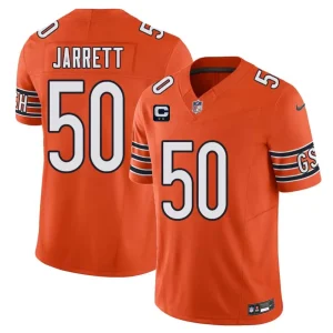 Chicago Bears #50 Grady Jarrett Orange 2026 F.U.S.E. 2-Star C Patch Vapor Untouchable Limited Jersey