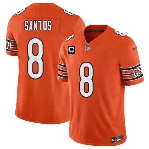 Chicago Bears #8 Cairo Santos Orange 2026 F.U.S.E. 2-Star C Patch Vapor Untouchable Limited Jersey