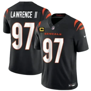 Cincinnati Bengals #97 Dexter Lawrence II Black 2026 F.U.S.E. 4-Star C Patch Vapor Untouchable Limited Jersey