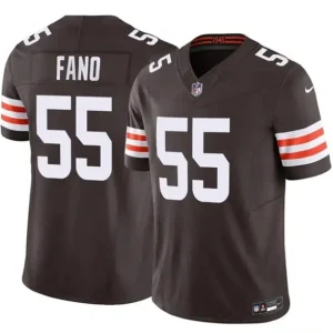 Cleveland Browns #55 Spencer Fano Brown 2026 F.U.S.E. Vapor Limited Jersey