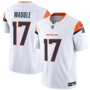 Denver Broncos #17 Jaylen Waddle White 2026 F.U.S.E. Vapor Limited Jersey