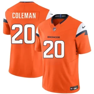 Denver Broncos #20 Jonah Coleman Orange 2026 F.U.S.E. Vapor Limited Jersey