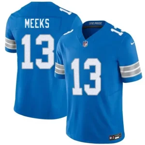 Detroit Lions #13 Jackson Meeks Blue 2026 F.U.S.E. Vapor Limited Jersey