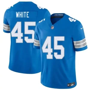 Detroit Lions #45 Devin White Blue 2026 F.U.S.E. Vapor Limited Jersey