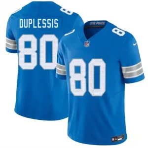 Detroit Lions #80 Kyre Duplessis Blue 2026 F.U.S.E. Vapor Limited Jersey