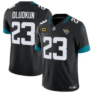 Jacksonville Jaguars #23 Foyesade Oluokun Black 2026 F.U.S.E. 4-Star C Patch Vapor Limited Jersey