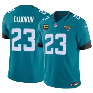 Jacksonville Jaguars #23 Foyesade Oluokun Teal 2026 F.U.S.E. 4-Star C Patch Vapor Limited Jersey
