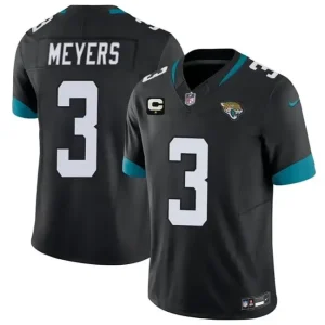 Jacksonville Jaguars #3 Jakobi Meyers Black 2026 F.U.S.E. 1-Star C Patch Vapor Limited Jersey