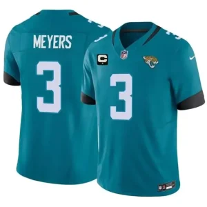 Jacksonville Jaguars #3 Jakobi Meyers Teal 2026 F.U.S.E. 1-Star C Patch Vapor Limited Jersey
