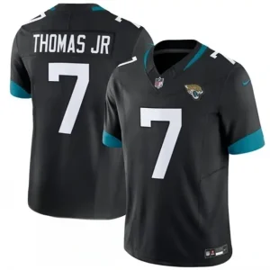 Jacksonville Jaguars #7 Brian Thomas Jr. Black 2026 F.U.S.E. Vapor Untouchable Limited Jersey