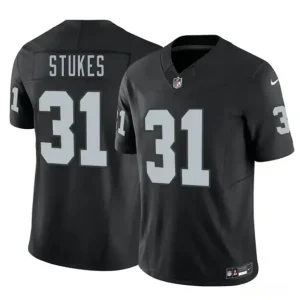 Las Vegas Raiders #31 Treydan Stukes Black 2026 F.U.S.E. Vapor Untouchable Limited Jersey