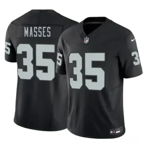 Las Vegas Raiders #35 Hezekiah Masses Black 2026 F.U.S.E. Vapor Untouchable Limited Jersey