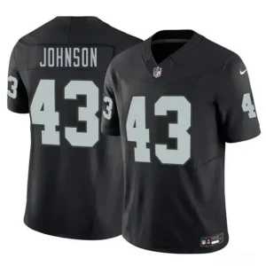 Las Vegas Raiders #43 Dalton Johnson Black 2026 F.U.S.E. Vapor Untouchable Limited Jersey