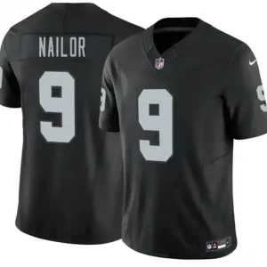 Las Vegas Raiders #9 Jalen Nailor Black 2026 F.U.S.E. Vapor Untouchable Limited Jersey