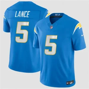 Los Angeles Chargers #5 Trey Lance Blue 2026 F.U.S.E. Vapor Limited Jersey