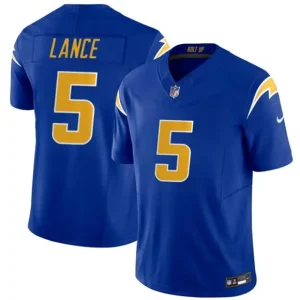 Los Angeles Chargers #5 Trey Lance Royal 2026 F.U.S.E. Vapor Limited Jersey