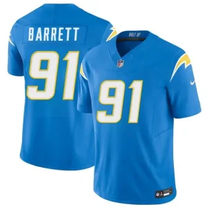 Los Angeles Chargers #91 Nick Barrett Blue 2026 F.U.S.E. Vapor Limited Jersey