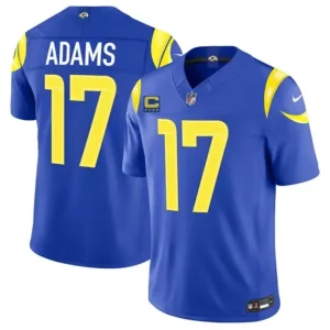 Los Angeles Rams #17 Davante Adams Royal 2026 F.U.S.E. 4-Star C Patch Vapor Limited Jersey