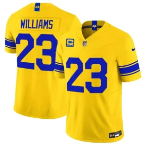 Los Angeles Rams #23 Kyren Williams Yellow 2026 F.U.S.E. With 4-Star C Patch Vapor Limited Jersey