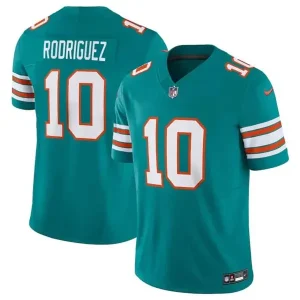 Miami Dolphins #10 Jacob Rodriguez Aqua Alternate 2026 F.U.S.E. Vapor Limited Jersey