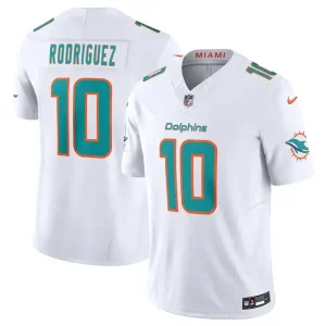 Miami Dolphins #10 Jacob Rodriguez White 2026 F.U.S.E. Vapor Limited Jersey